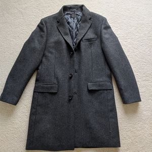 J Crew Everyday Topcoat 42R Heathered Charcoal